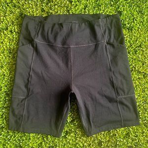 Girlfriend Collective Bike Shorts w/Pockets Black 3XL